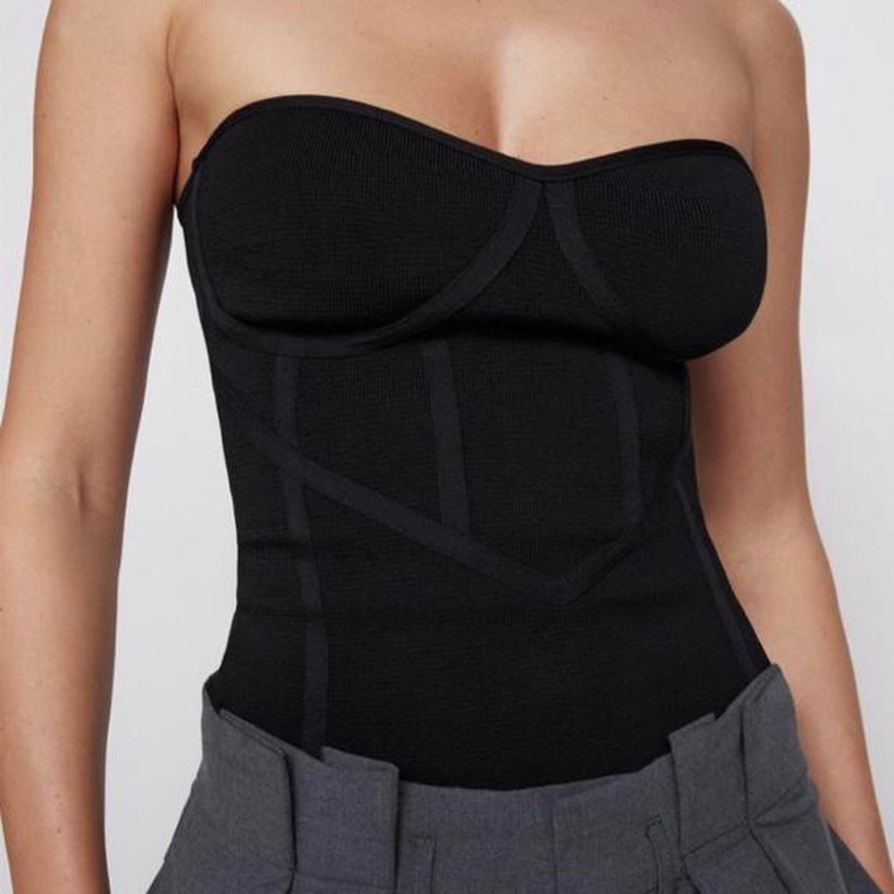 Zara Knit Bustier Top
